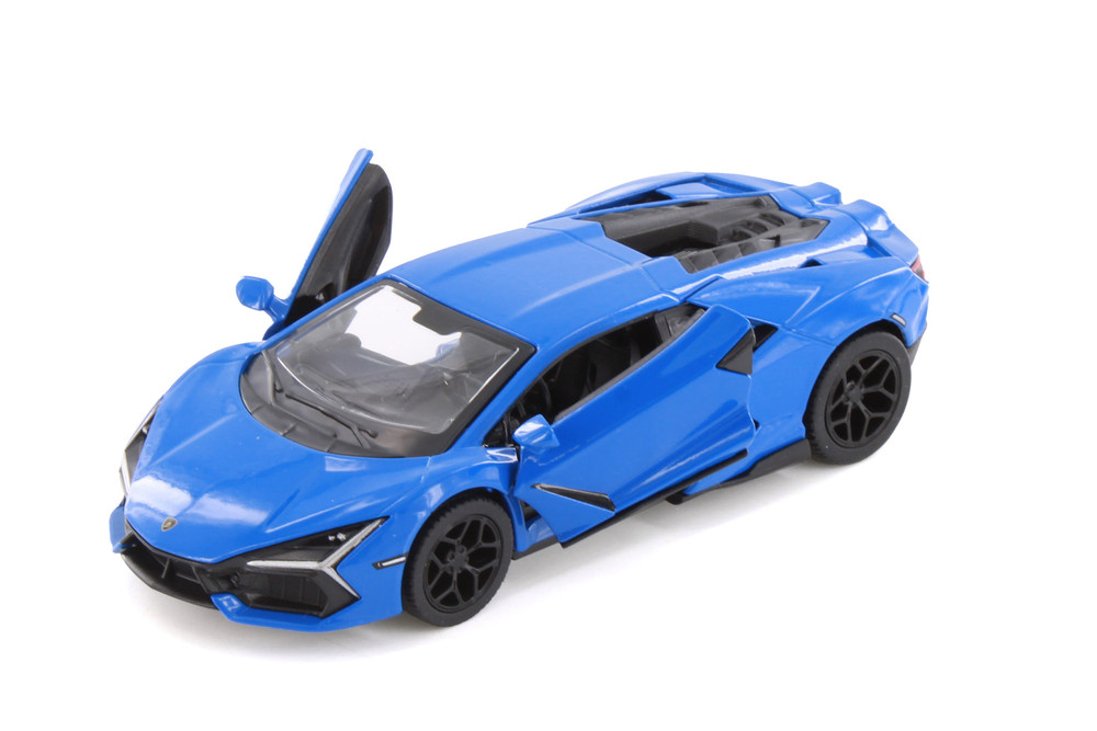 Lamborghini Revuelto Hardtop, Blue - Kinsmart 5459D - 1/38 Scale Diecast Model Toy Car