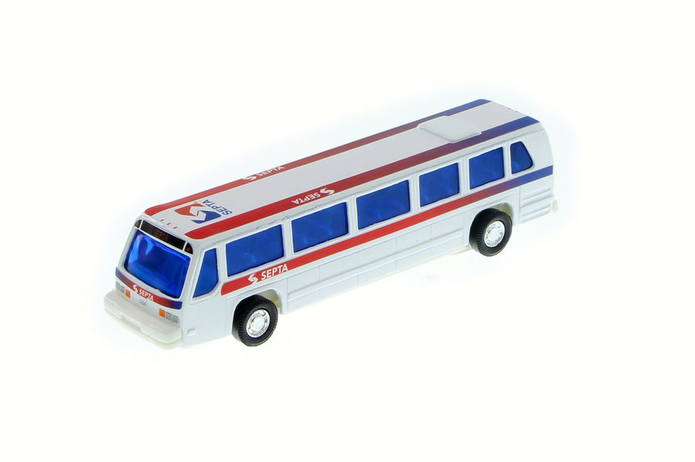 Septa City Bus, White - Showcasts 9801DSB - 6" Scale Diecast Model Toy Car