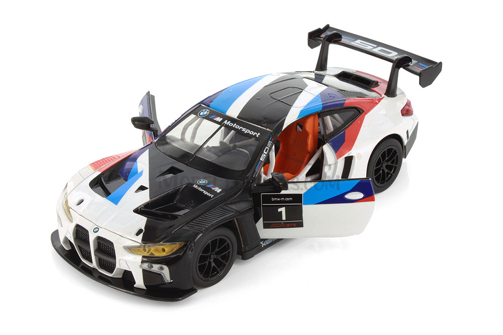 Box of 4 BMW M4 GT3 Race Car, Assortment - Showcasts 68282D - 1/24 Scale Diecast Model Toy Cars