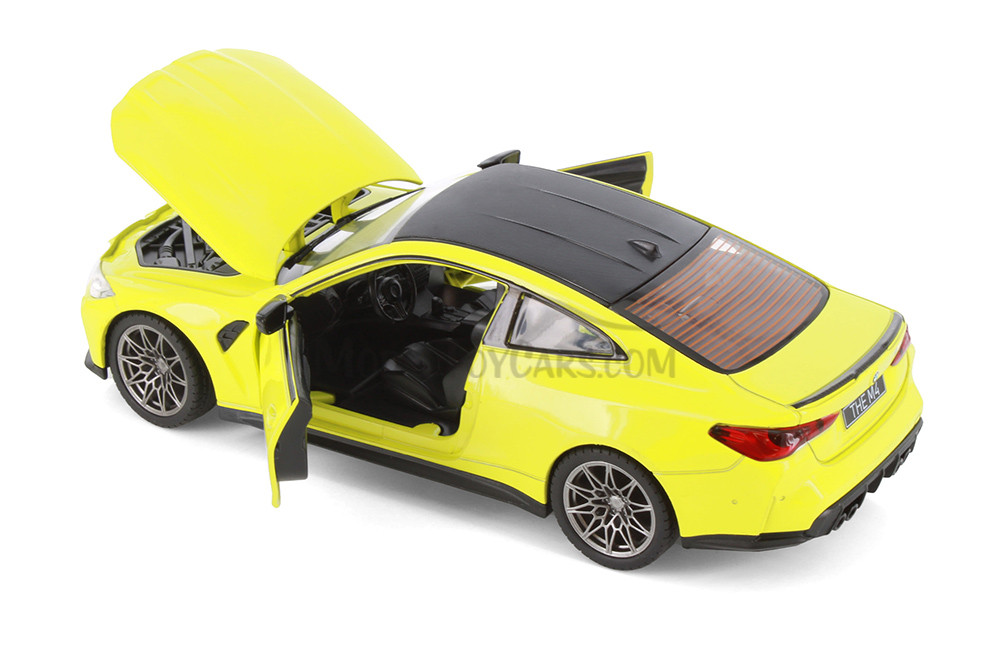 Box of 4 BMW M4 Compact Car, Assortment - Showcasts 68280D - 1/24 Scale Diecast Model Toy Cars