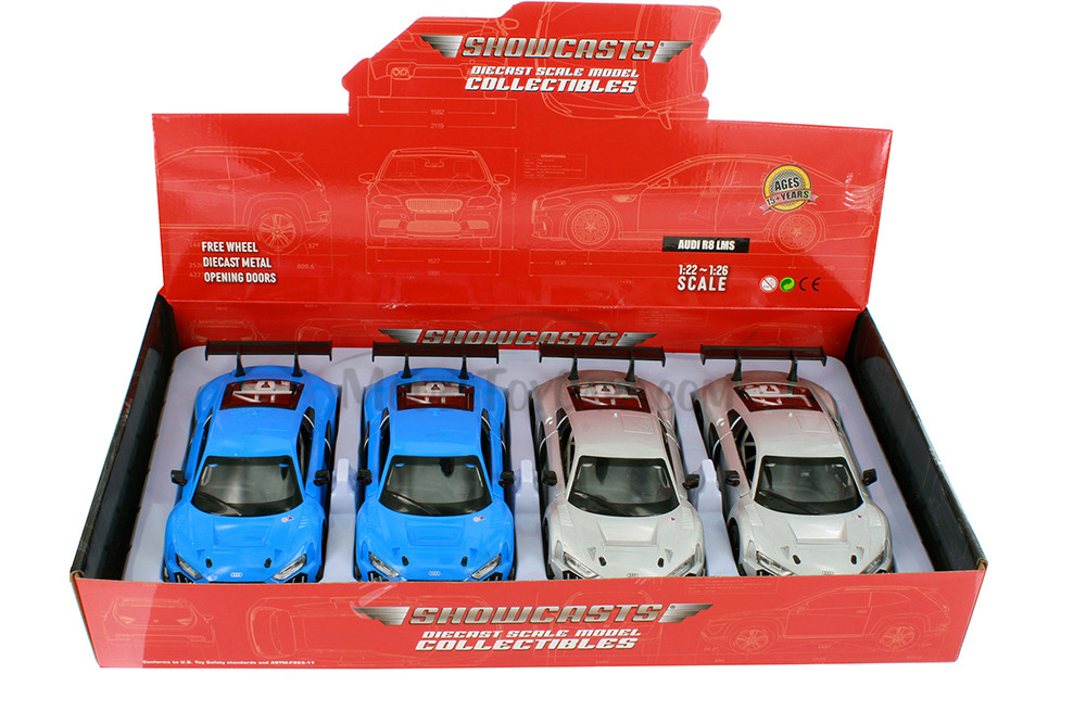 Box of 4 Audi R8 LMS Hardtop, Assortment - Showcasts 68262CD - 1