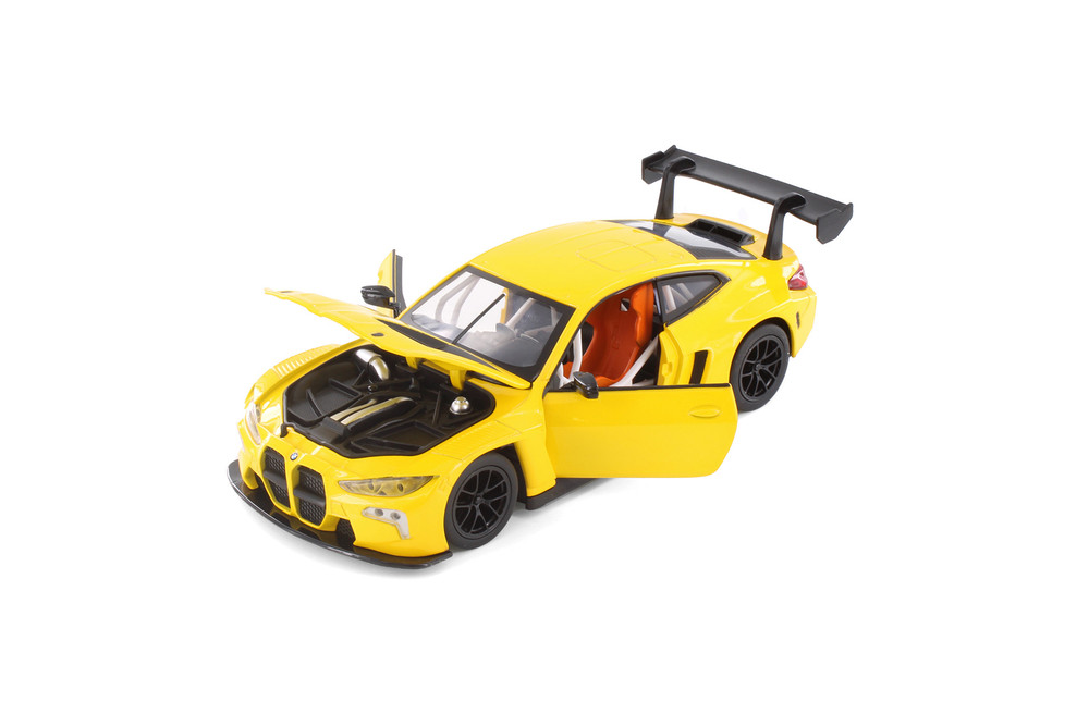BMW M4 GT3, Yellow - Showcasts 68277D - 1/24 Scale Diecast Model