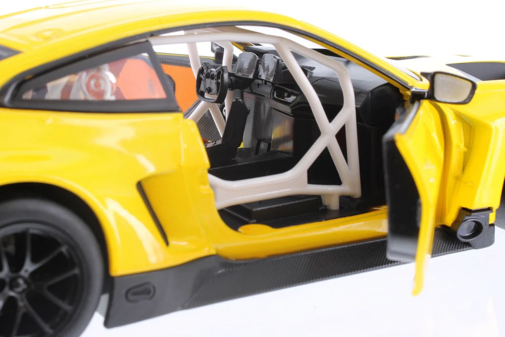 BMW M4 GT3, Yellow - Showcasts 68277D - 1/24 Scale Diecast Model Toy Car (1 Car, No Box)