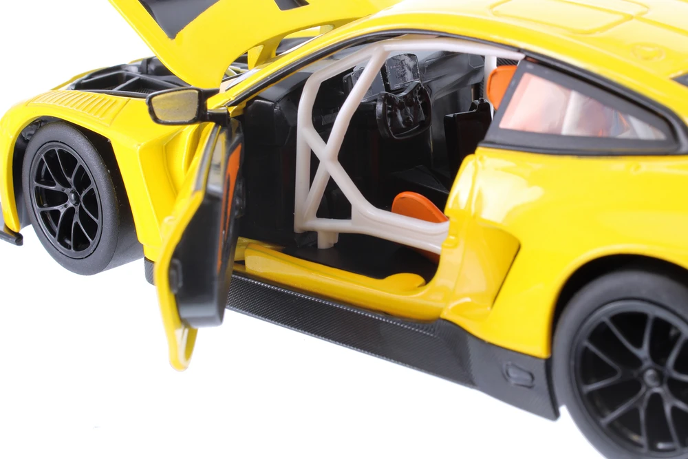 BMW M4 GT3, Yellow - Showcasts 68277D - 1/24 Scale Diecast Model Toy Car (1 Car, No Box)