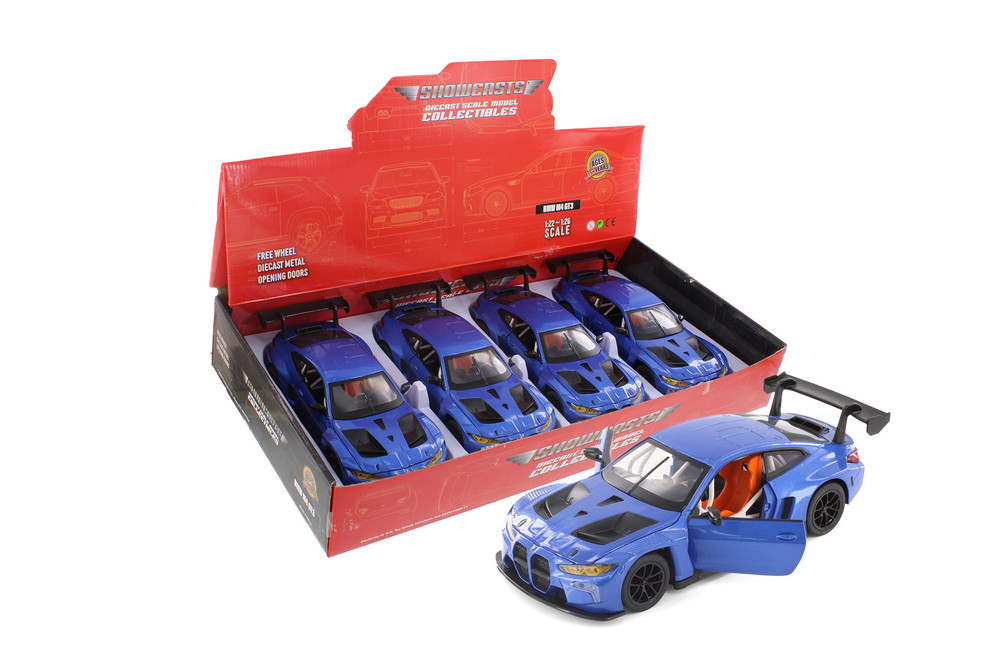 BMW M4 GT3, Blue - Showcasts 68277D - 1/24 Scale Diecast Model Toy