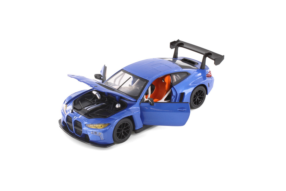 BMW M4 GT3, Blue - Showcasts 68277D - 1/24 Scale Diecast Model Toy