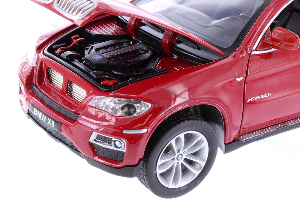 BMW X6, Red - Showcasts 68250D - 1/26 scale Diecast Model Toy Car