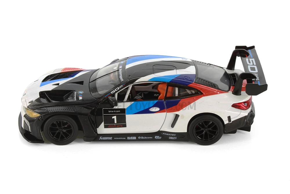 BMW M4 GT3 Race Car, Black - Showcasts 68282D - 1/24 Scale Diecast Model Toy Car