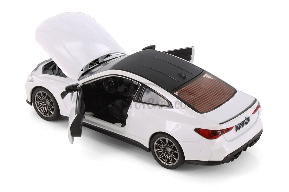 BMW M4 Compact Executive Car, White - Showcasts 68280D - 1/24 Scale Diecast Model Toy Car