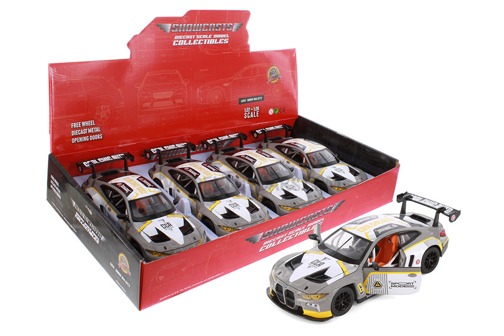 BMW M4 GT3 Race Car, Gray - Showcasts 68282D - 1/24 Scale Diecast