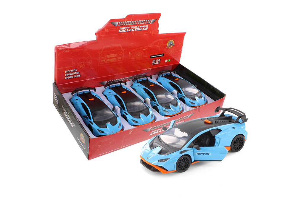 Lamborghini Huracan STO, Blue - Showcasts 68279D - 1/24 Scale