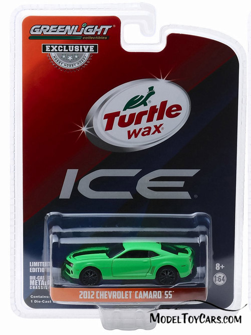 2012 Chevy Camaro SS, Turtle Wax Ice - Greenlight 30019/48 - 1/64 Scale Diecast Car