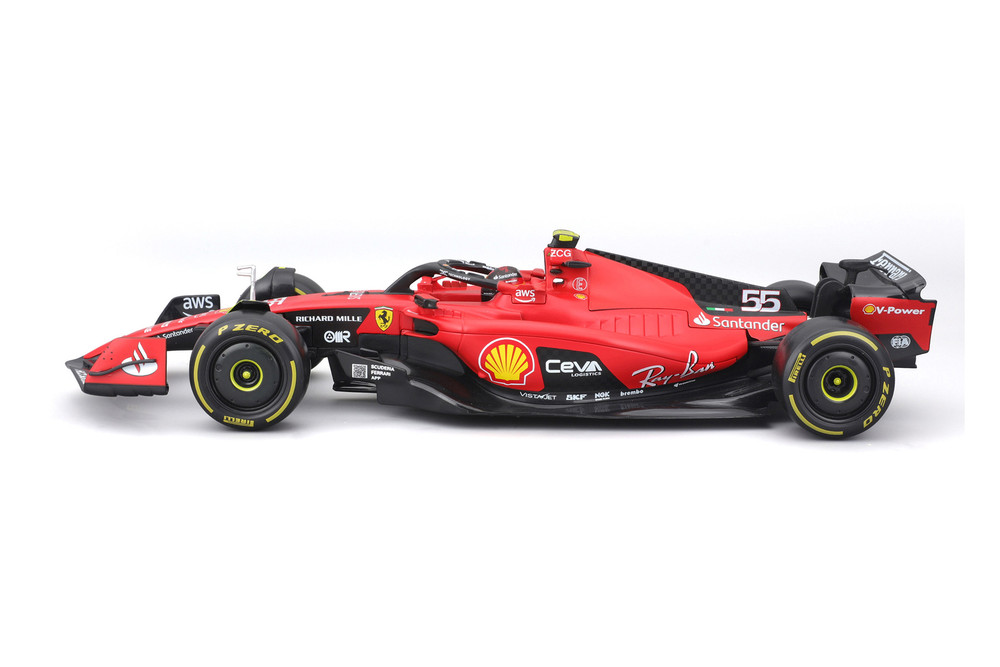 2023 Ferrari SF-23, #55 Carlos Sainz - Bburago 18-36835/55 - 1/43