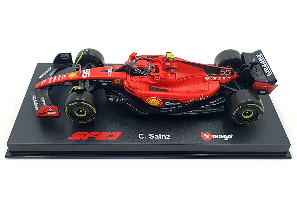 2023 Ferrari SF-23, #55 Carlos Sainz - Bburago 18-36835/55 - 1/43