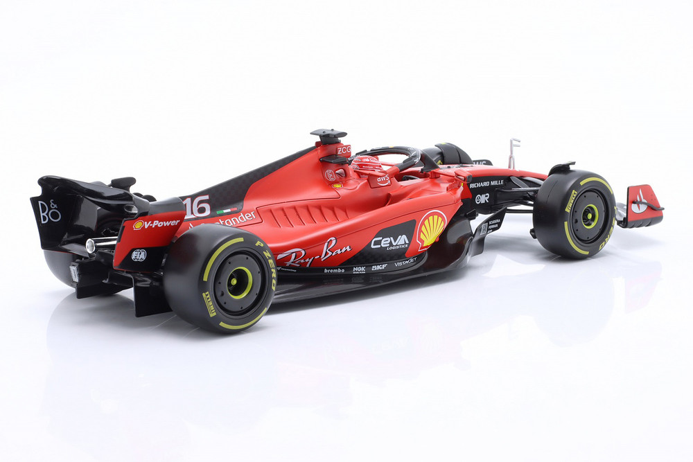 2023 Ferrari SF-23 #16 F1 World Championship, Charles Leclerc, Bburago 18-16812/16 - 1/18 Scale Car