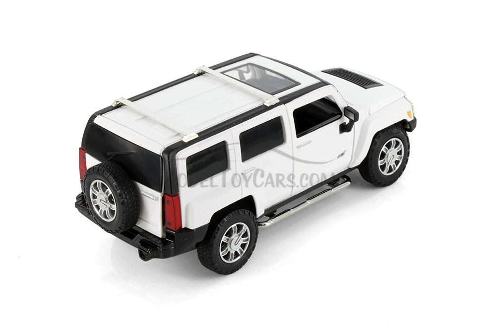 Hummer H3 SUV, White - Showcasts 68240D - 1/24 Scale Diecast Model Toy Car