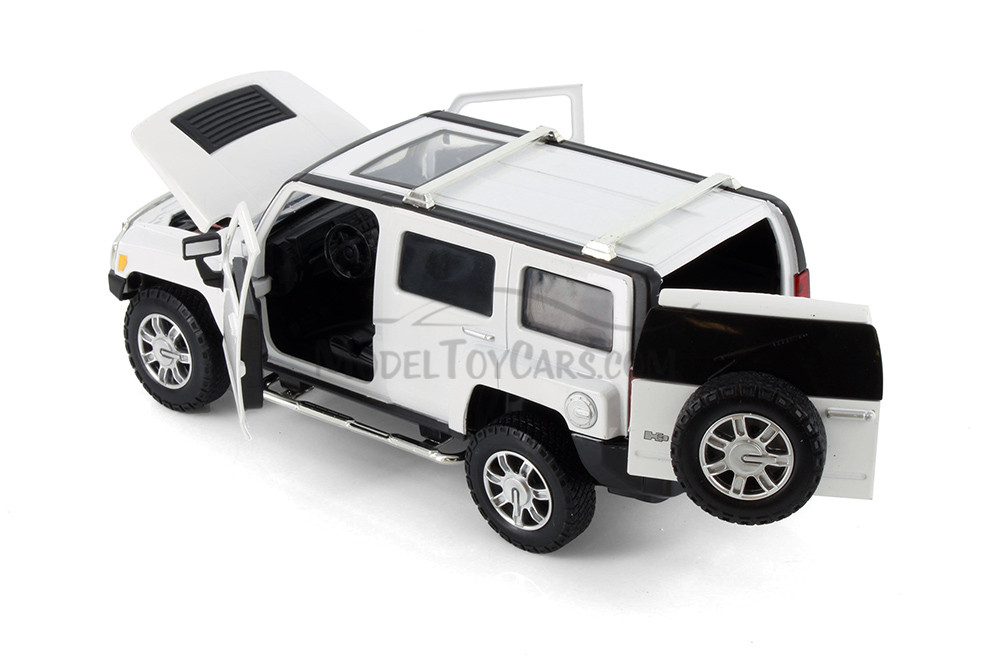 Hummer H3 SUV, White - Showcasts 68240D - 1/24 Scale Diecast Model