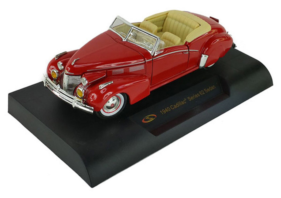 1940 Cadillac Series 62 Sedan Convertible, Red - Signature Models