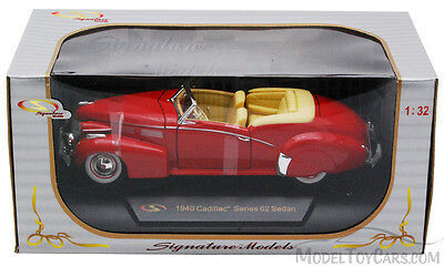 1940 Cadillac Series 62 Sedan Convertible, Red - Signature Models