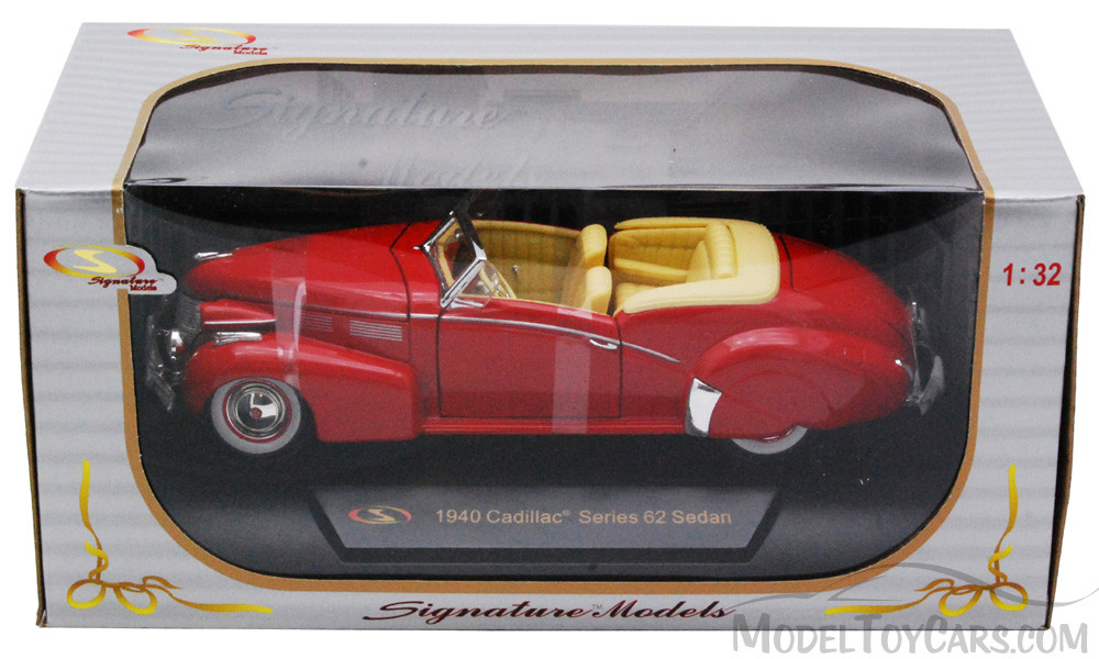 1940 Cadillac Series 62 Sedan Convertible, Red - Signature Models