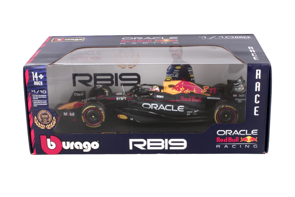 2023 Oracle Red Bull Racing RB19, #11 Sergio Perez - Bburago 18-18003/11 - 1/18 Scale Diecast Model Toy Car