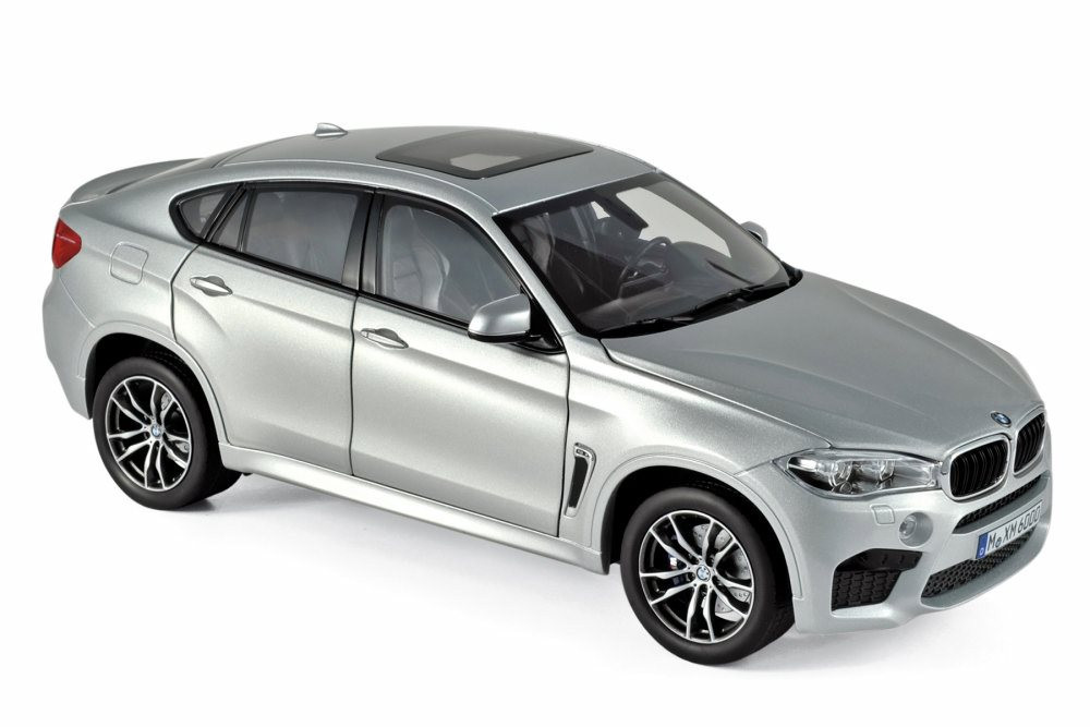 2015 BMW X6 M Hard Top, Silver - Norev 183200 - 1/18 scale Diecast Model Toy Car