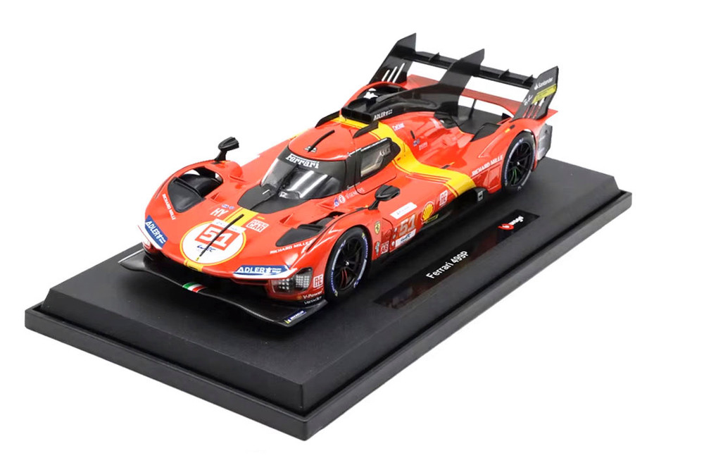 2023 Ferrari 499P #51 James Calado, Red - Bburago 18-16301R - 1/18