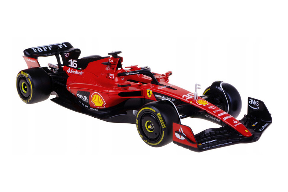 Ferrari SF-23 w/Driver Figure, #16 Charles Leclerc - Bburago
