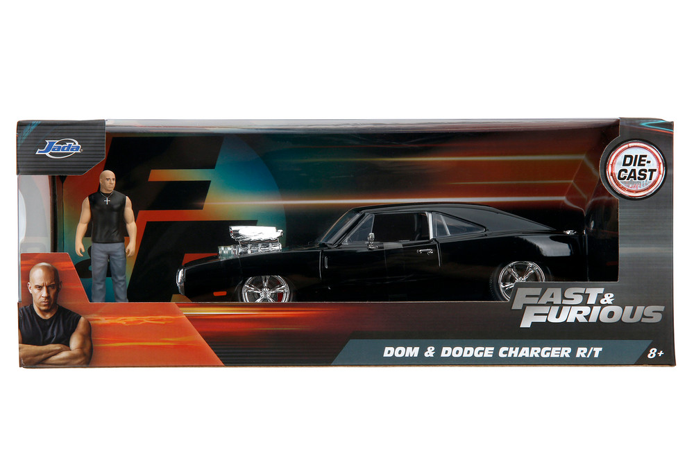 Dom's Dodge Charger R/T w/Dom Figure, Fast & furious - Jada Toys