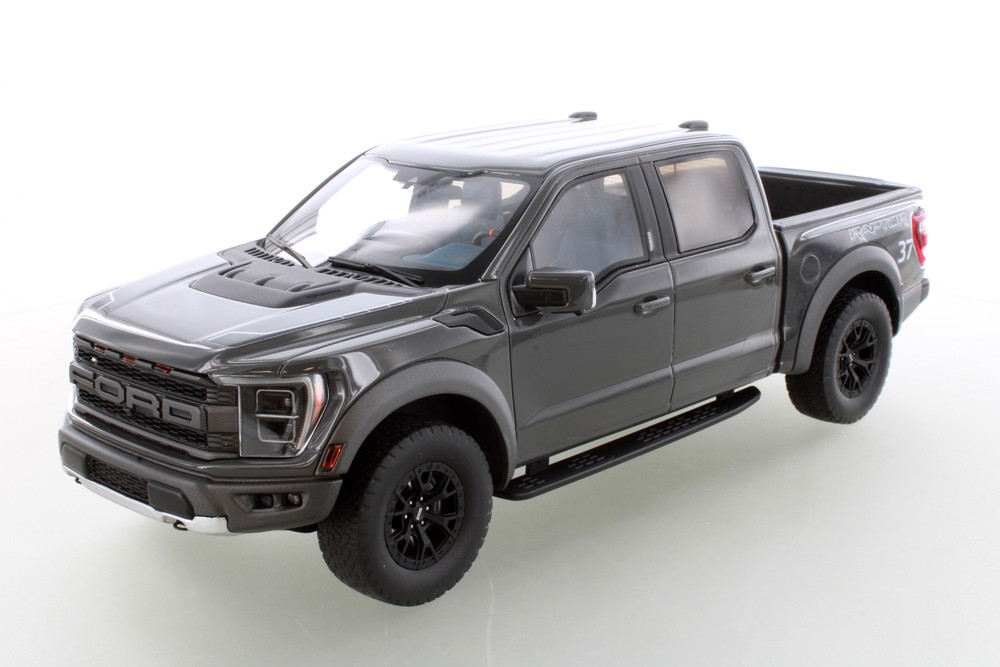 2022 Ford F-150 Raptor Pickup Truck, Lead Foot Gray - GT Spirit R