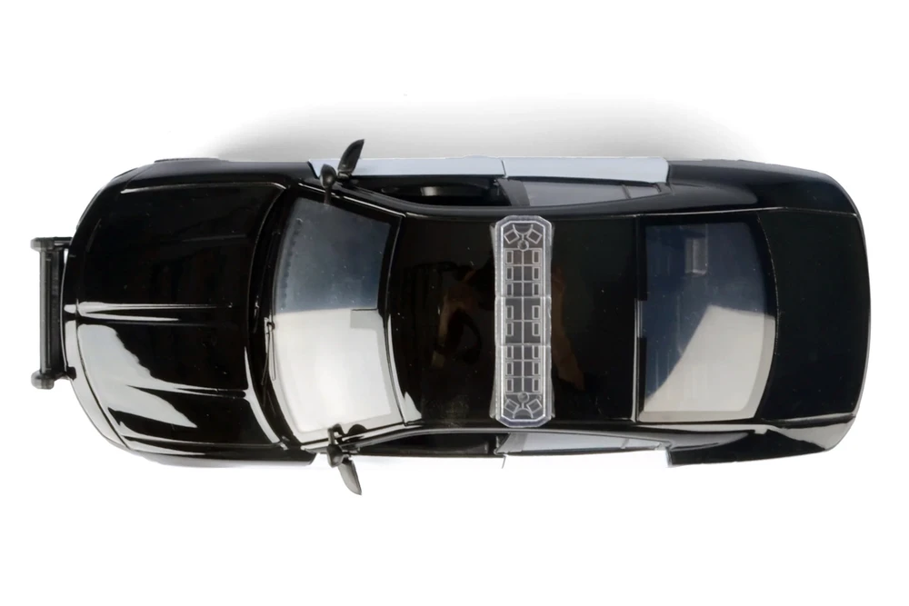 2023 Dodge Charger Pursuit Police, Unmarked Black/White - Motor Max 76996BK - 1/24 Scale Diecast Model Toy Car