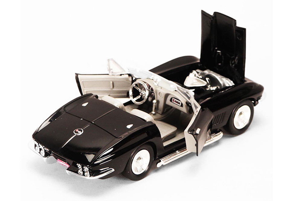 1967 Chevy Corvette Convertible, Black - Showcasts 77224BK
