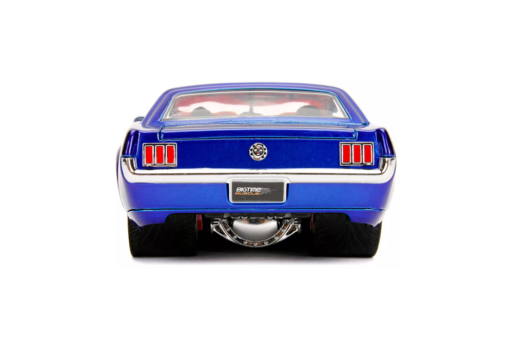 Welly 2024 Ford Mustang GT Blue 1/24 1:24 Modèle de voiture en métal Die Cast nouveau dans la boîte
