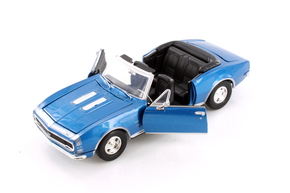 Box of 4 1967 Chevy Camaro SS Convertible, Asstd - Showcasts 77301D - 1/24 Scale Diecast Model Toy Cars