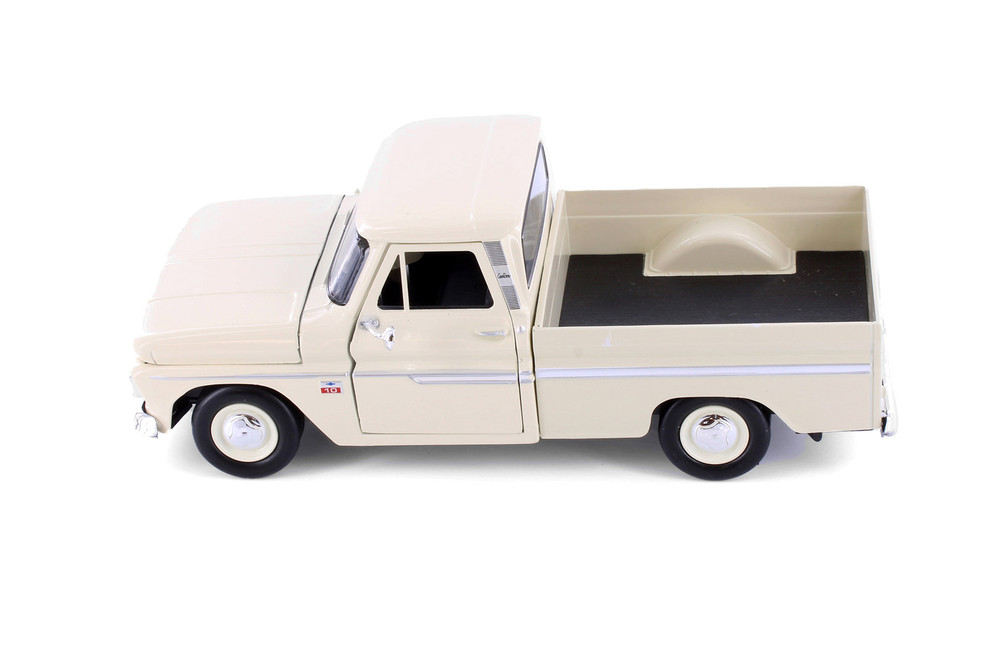 1966 Chevy C10 Fleetside Pickup, Cream - Showcasts 77355CS - 1/24 Scale Diecast Model Toy Car