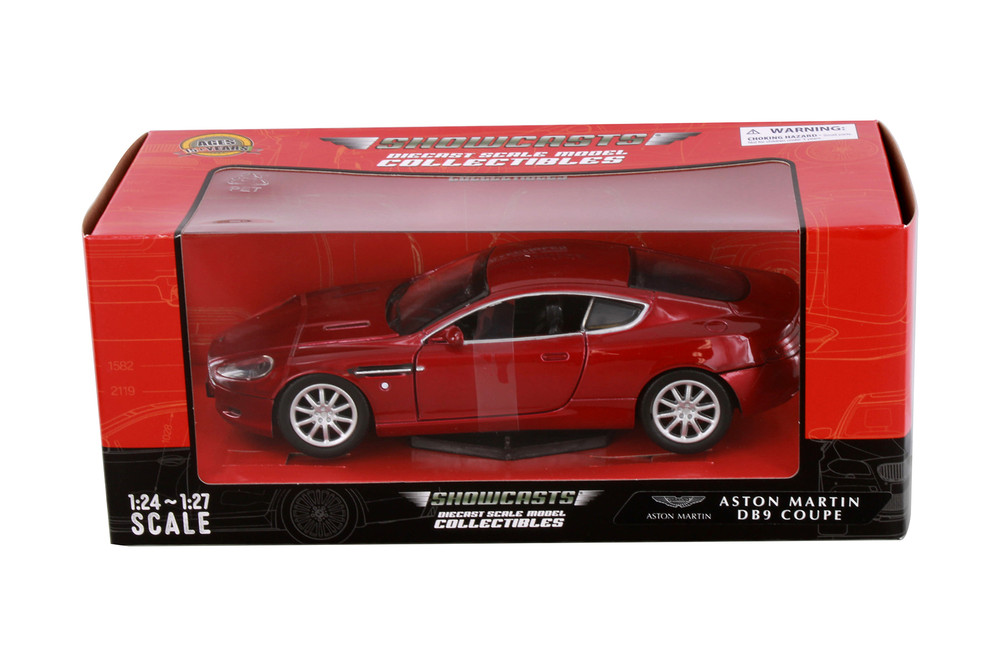 Aston Martin DB9 Coupe, Red - Showcasts 73321R/6 - 1/24 Scale Diecast Model Toy Car