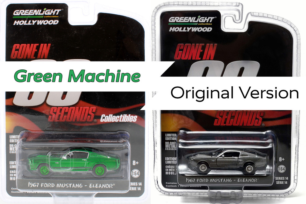 0 Ford Gone Mustang Eleanor 1 in Seconds - Greenlight 1⁄64 1:64 In