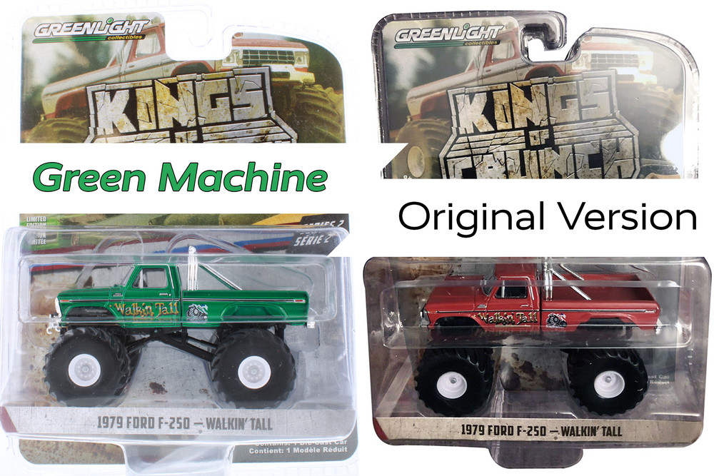 CHASE CAR Green Machine - 1979 Ford F-250 Monster Truck, Walkin