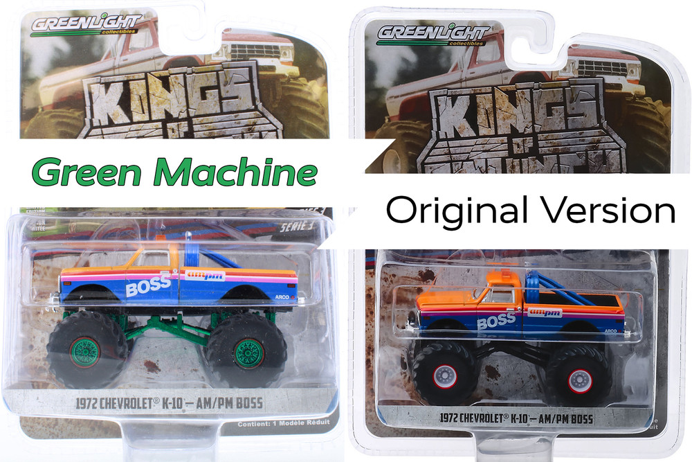 CHASE CAR Green Machine - 1972 Chevy K-10 Monster Truck, AM/PM
