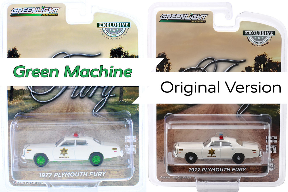 CHASE CAR Green Machine - 1977 Plymouth Fury Hazzard County