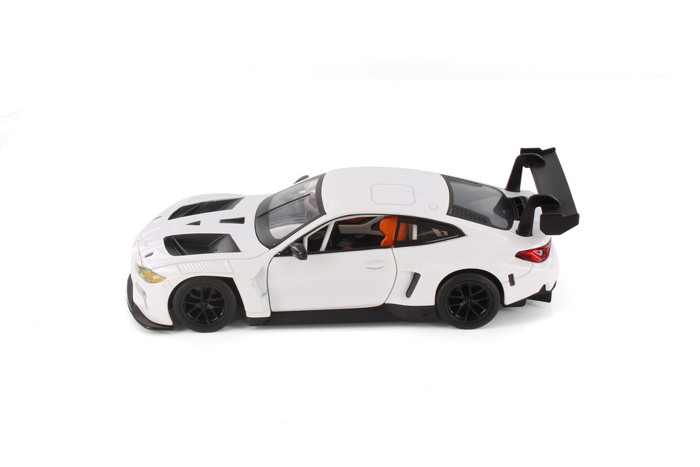 BMW M4 GT3, White - Showcasts 68277D - 1/24 Scale Diecast Model Toy Car (1 Car, No Box)