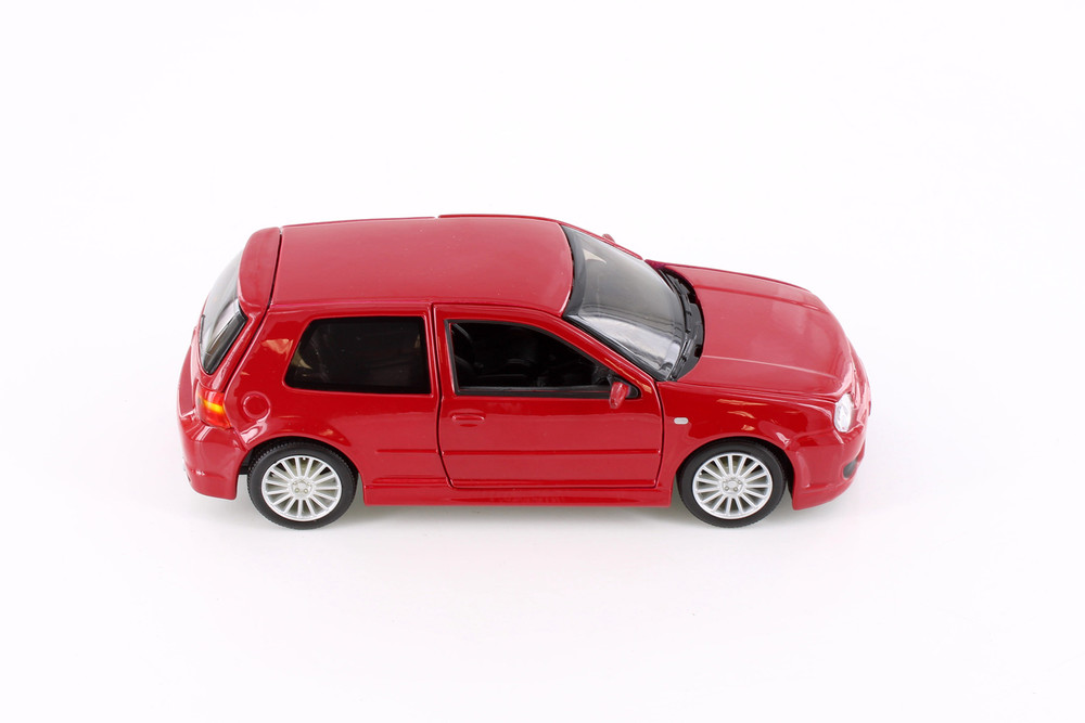2004 Volkswagen Golf R32 Hardtop, Red - Showcasts 37290 - 1/24 Scale Diecast Model Toy Car (1 Car, No Box)