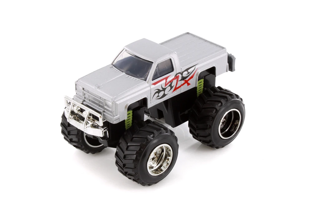 Mighty Monster Truck, White - Showcasts 76559D - 5" Scale Diecast Model Toy Car