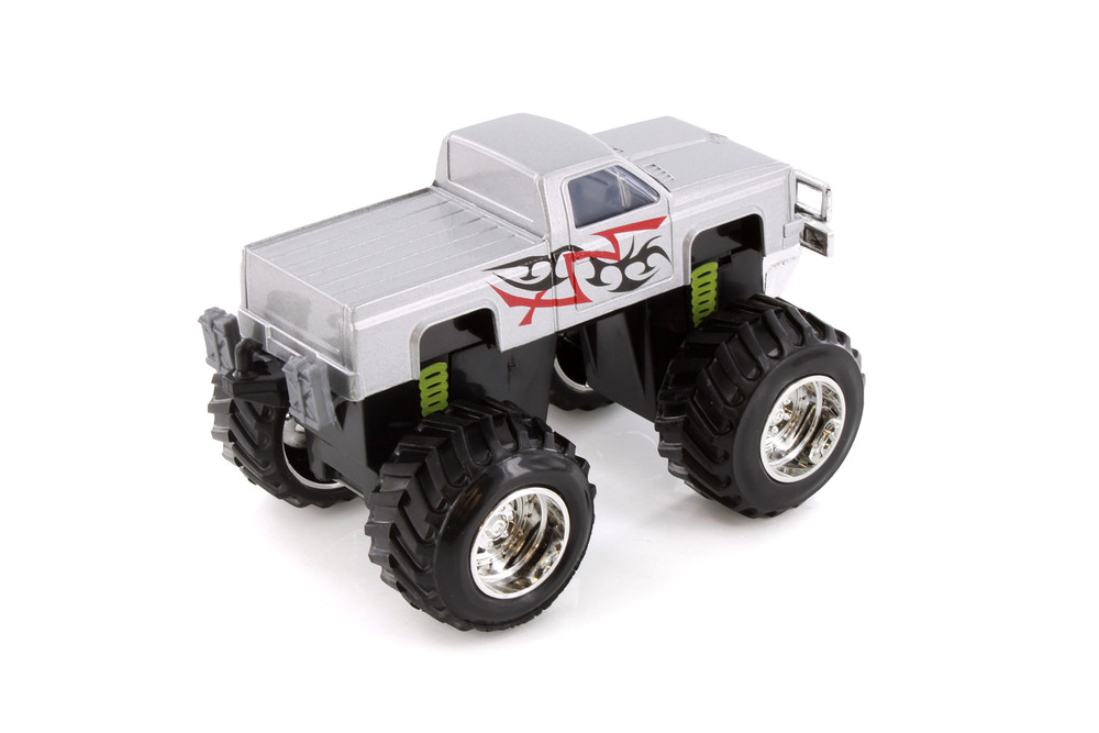 Mighty Monster Truck, White - Showcasts 76559D - 5" Scale Diecast Model Toy Car