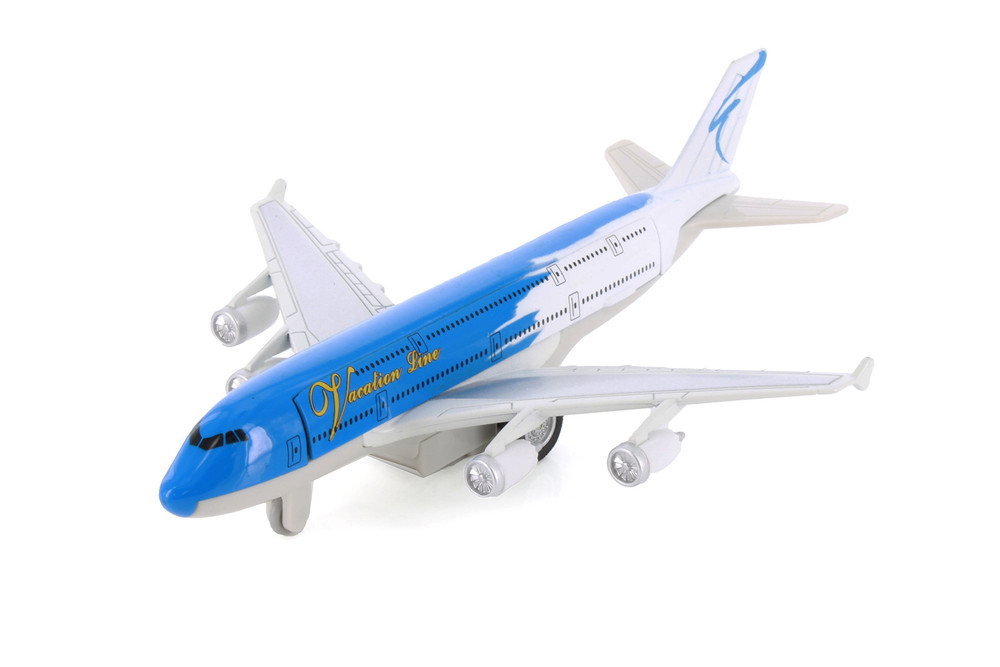 Sceno Jet Airliner, Blue - Showcasts 805D - 7.75" Scale Diecast Model Toy Plane
