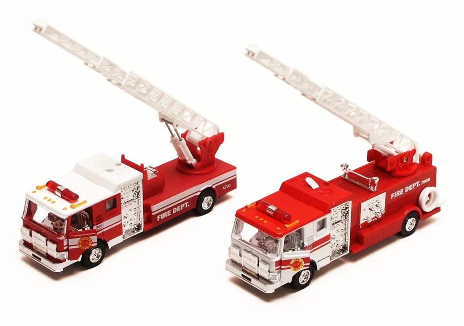 Box of 12 Sonic Rescue Fire Engine w/Sound & Light, Asstd - Showcasts 7000IC - 7" Scale Diecast Model Toy Cars