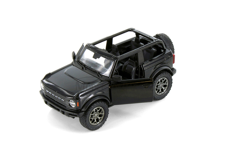 2022 Ford Bronco Open Top, Box of 12 Assortment - Kinsmart 5438DA - 1/34 Scale Diecast Model Toy Cars