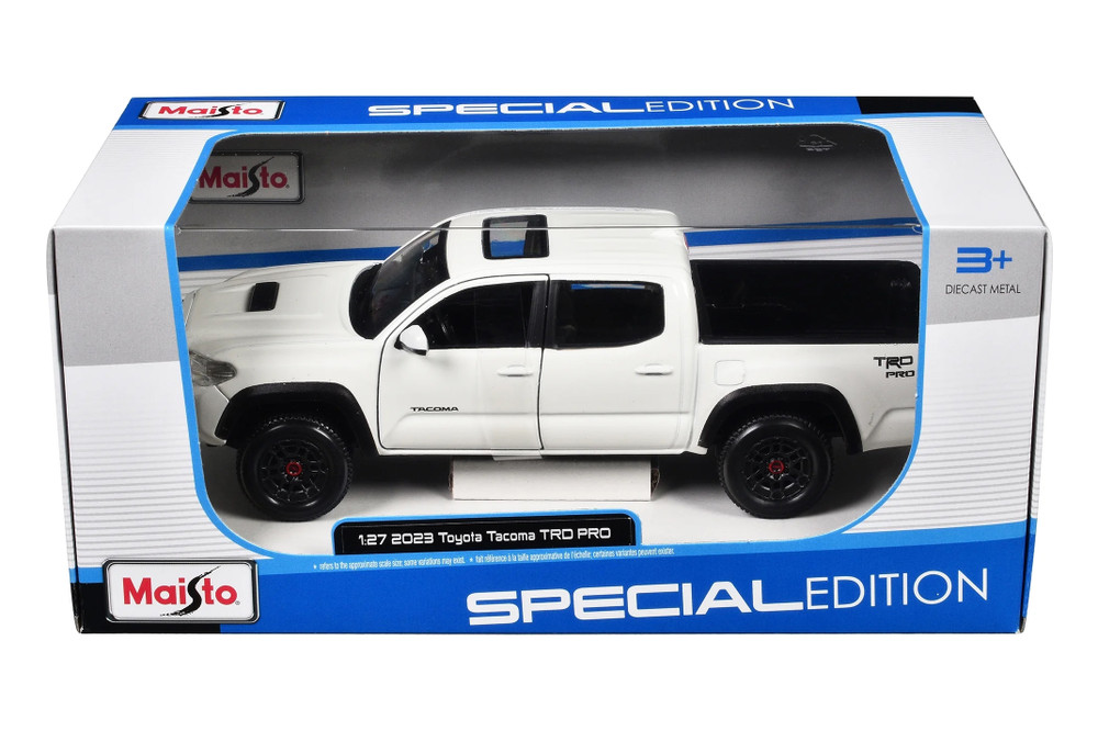 2023 Toyota Tacoma TRD PRO Pickup Truck, White - Maisto 32910WT