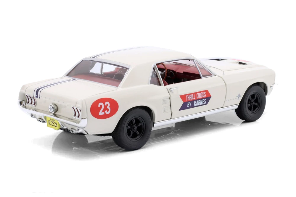 1967 Ford Mustang Coupe #23 "Thrill Circus by Karnes", The Mod Squad - Greenlight 13639 - 1/18 Scale Diecast Model Car