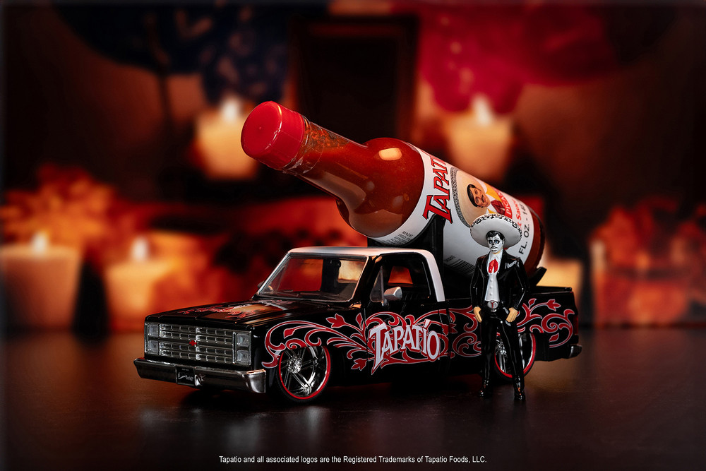 1985 Chevy C10 Pickup Truck w/Charro Man Figure - Tapatio Day of